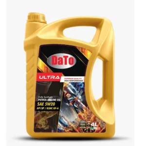 DaTo Ultra Fully Synthetic Petrol Engine Oil SAE 5W20 API SP ILSAC GF-6 – 4L Premium Car Engine Oil